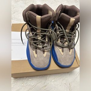 Adidas Yeezy Desert Boot Taupe and Blue